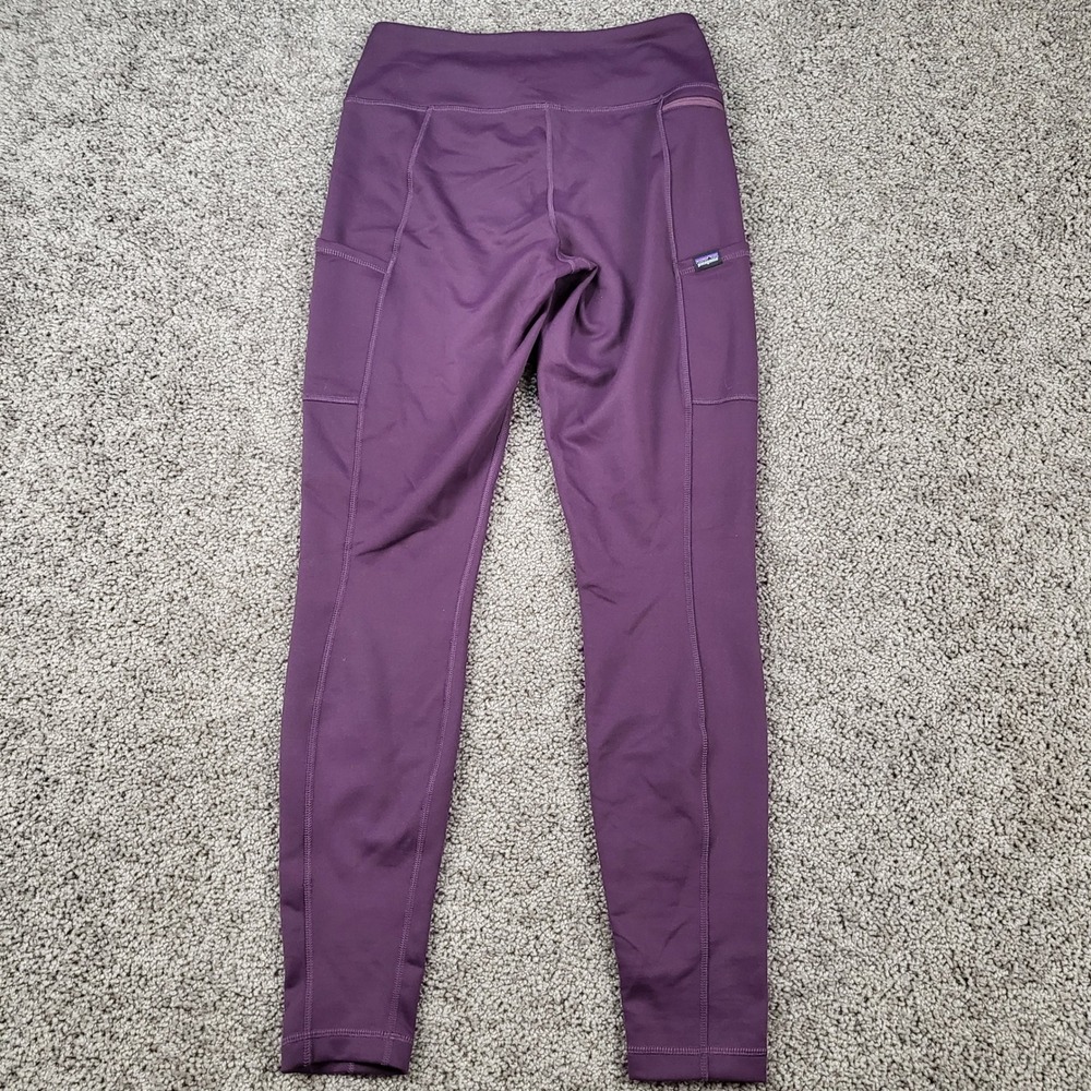 Patagonia Womens Pack Out Pants Deep Plum Purple Slim Fit Leggings 21995 FA19 S - Picture 5 of 13